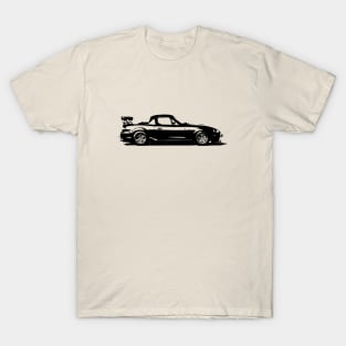 Mazda Miata / MX5 - NB Black and White simple T-Shirt